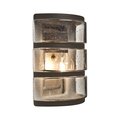 Besa Lighting Costaluz, Aqua Series Post mount, Bronze/Smoke Bubble, 1x75W Incandescent AQUARBH-SM-BR